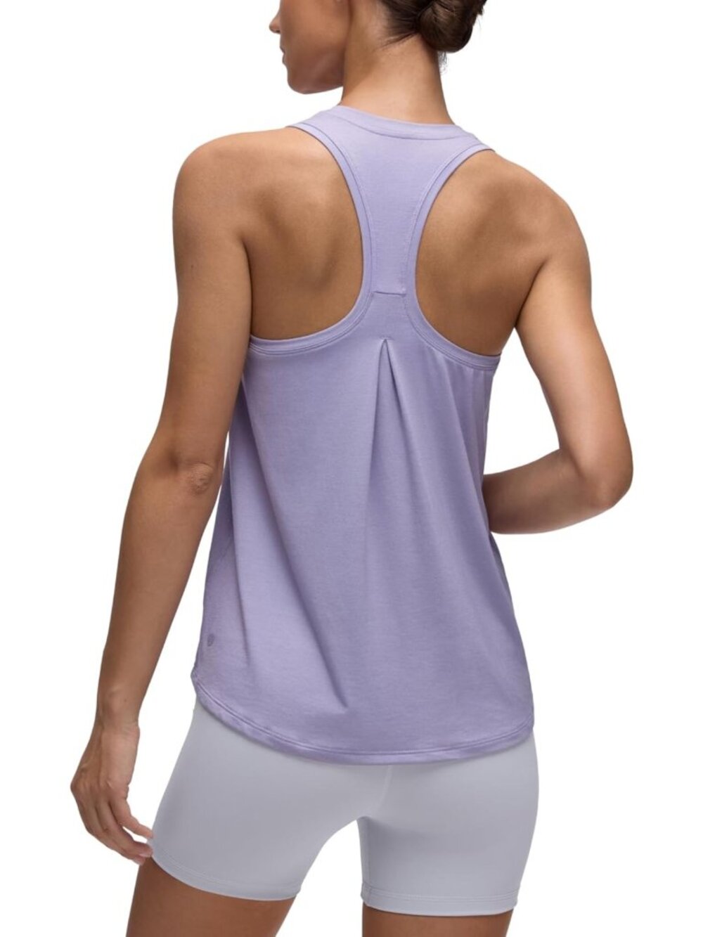 Pleated Racerback Tank Top for Women - Lightweight, Breathable Workout Shirt